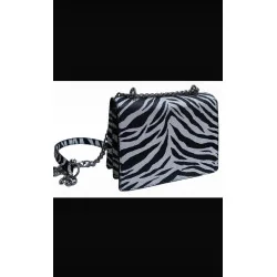 Sac à main motif zèbré