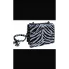 Sac à main motif zèbré