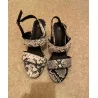 Sandales à talons effet reptile taille 38