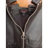 Faux leather jurk