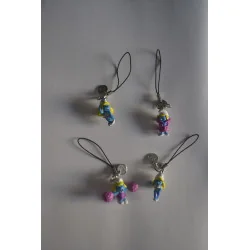 4 Smurfin minihangers