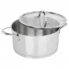 Sitram Faitout avec couvercle Ø24 cm Inox Charleston