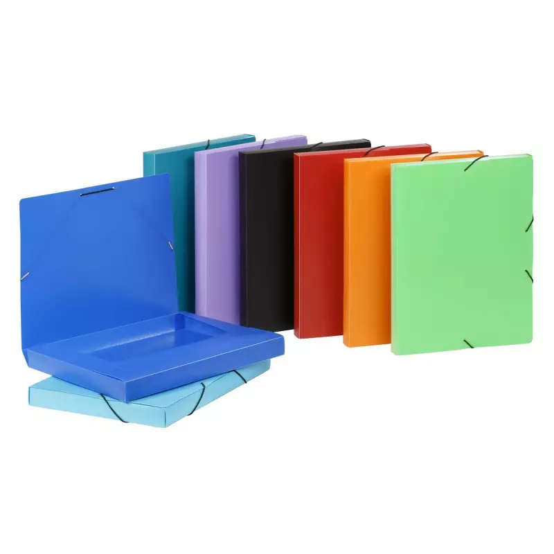 Viquel Elastobox 3 rabats+elastique 24,5x33x3 cm - Couleur aléatoire