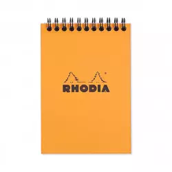 Rhodia Bloc-notes spirales 10,5 x 14,8 cm 80g quadrillé