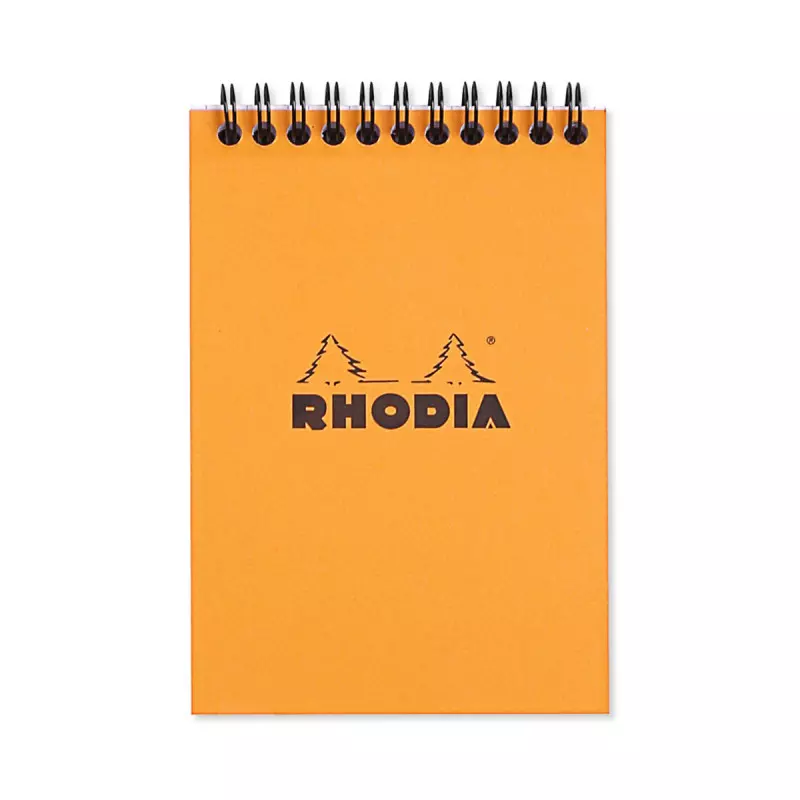 Rhodia Bloc-notes spirales 10,5 x 14,8 cm 80g quadrillé