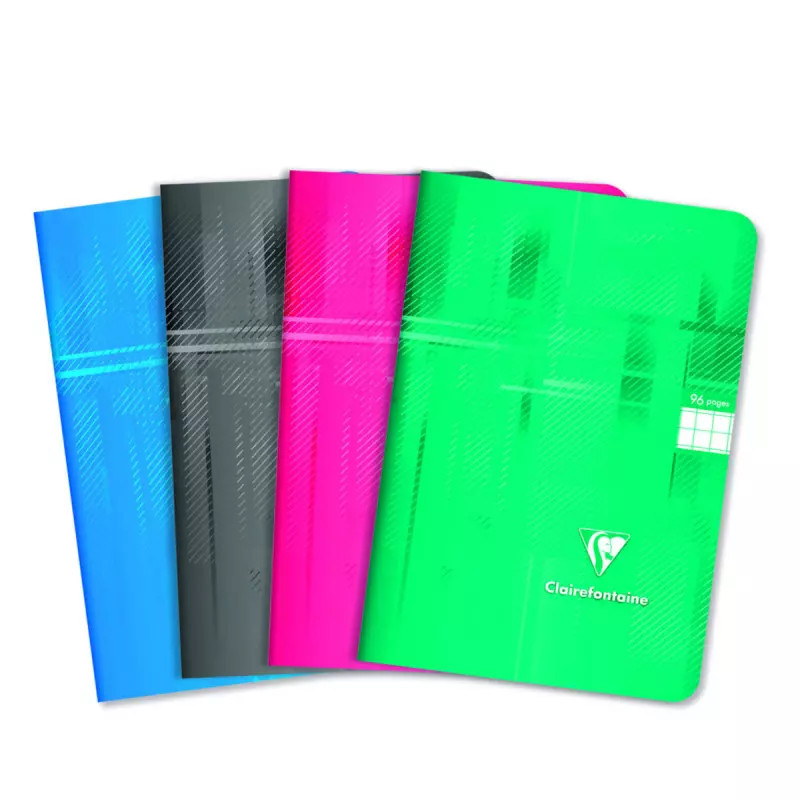Clairefontaine Cahier 9x14 cm 96 pages 90g quadrillé Aléatoier