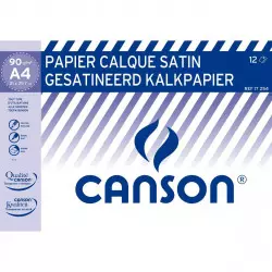 Canson 12 Papier Calque A4 Satin