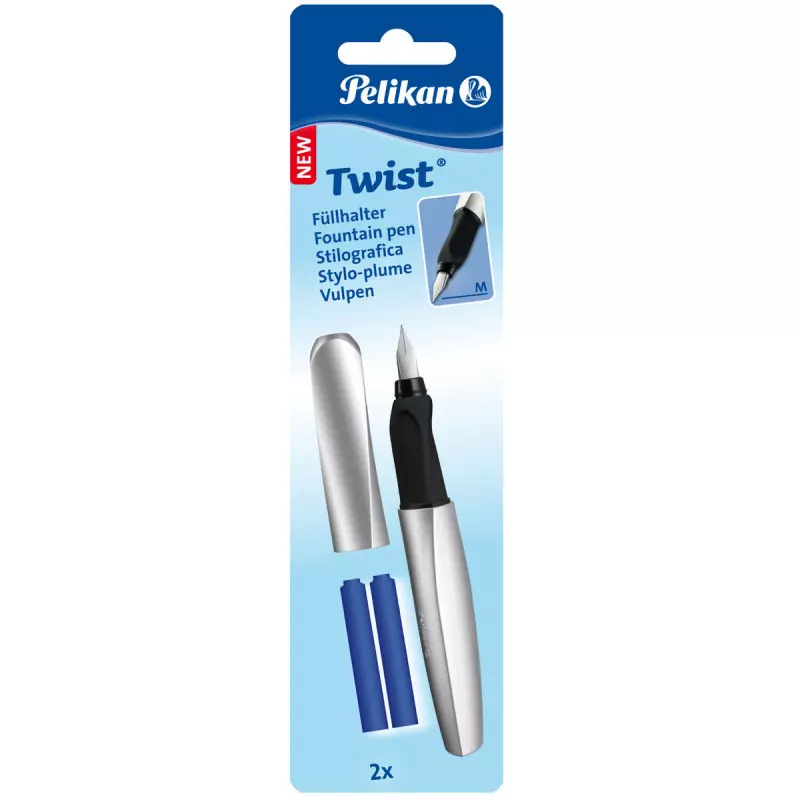 Pelikan Stylo plume Twist Argenté