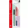 STABILO Flow COSMETIC Stylo-plume + 1 cartouche - Aléatoire