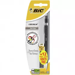 Bic Porte-mines Criterium HB avec 12 mines 0,7 mm