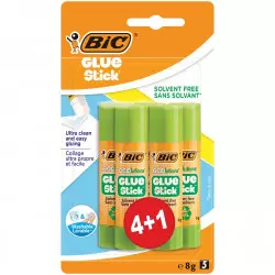 Bic ECOlutions Bâtons de Colle Blanche 8 g 4+1