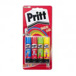 Pritt 4 Pots de colle colorée 10g Rainbow Sticks