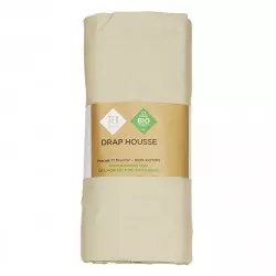 Tex Home Drap-housse 90x200 cm Durable Percale Beige Clair