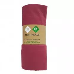 Tex Home Drap-housse 90x200 cm Percale Durable Framboise