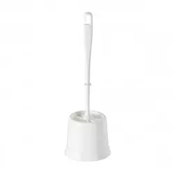 Support + brosse toilette Economic Ø 14 x 39  cm - Blanc