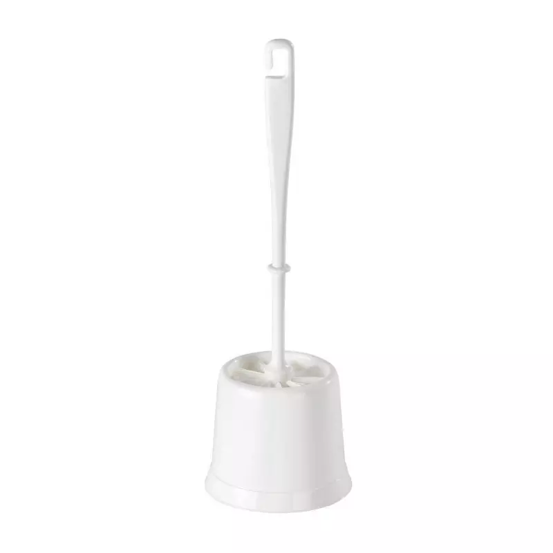 Support + brosse toilette Economic Ø 14 x 39  cm - Blanc