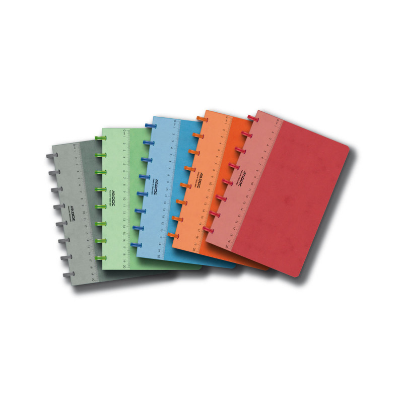 Cahier «Lin-Ex» A5 ligné 90 g - Couleur aléatoire