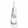 Brosse de toilette et support - Blanc (414664)