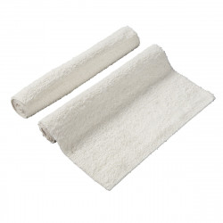 Lot de 2 Tapis de bain 50x70 cm Blanc