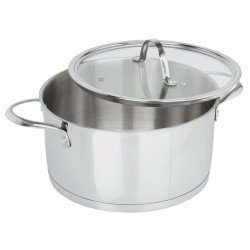 Faitout avec couvercle Ø24 cm Inox Charleston