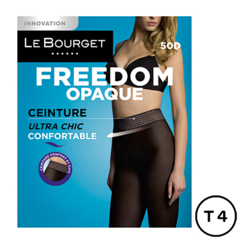 1 paire de collant FREEDOM OPAQUE 4 noir