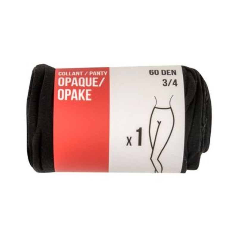 1 paire de panty opaque 60 DEN 3/4 noir