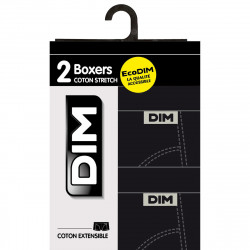 DIM Lot de 2 boxers ECODIM 6 noir