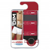 DIM Lot de 3 boxers coton stretch 6 gris/rouge/noir