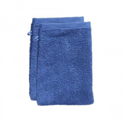 TEX HOME 2 Gants de toilette 15x21cm Bath Bleu