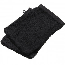 TEX HOME 2 Gants de toilette 15x21 cm BATH Gris Foncé