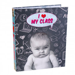 Classeur A4 4cm 2 anneaux I Love My Class (818576)