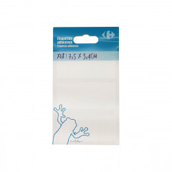 Carrefour Étiquettes adhésives 34x75 mm 18 pièces Blanc