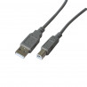 Poss - Câble USB AM vers USB BM 1,8m - Gris