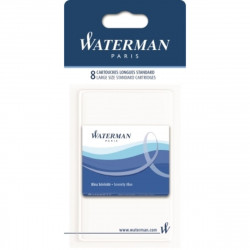 waterman cartouches bleu x8