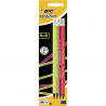 bic evol 4 crayons fluo gomme