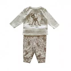 pyjama bebe blanc 2pcs 18m