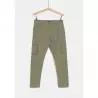 Pantalon cargo slim kaki