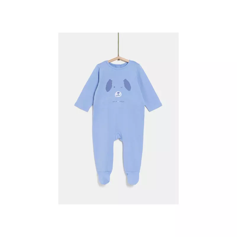 pyjama jersey bleu 3 6m