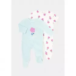 lot de 2 pyjama aqua 6m