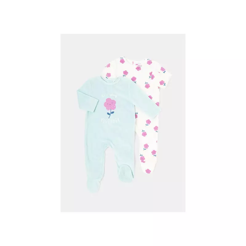 lot de 2 pyjama aqua 6m