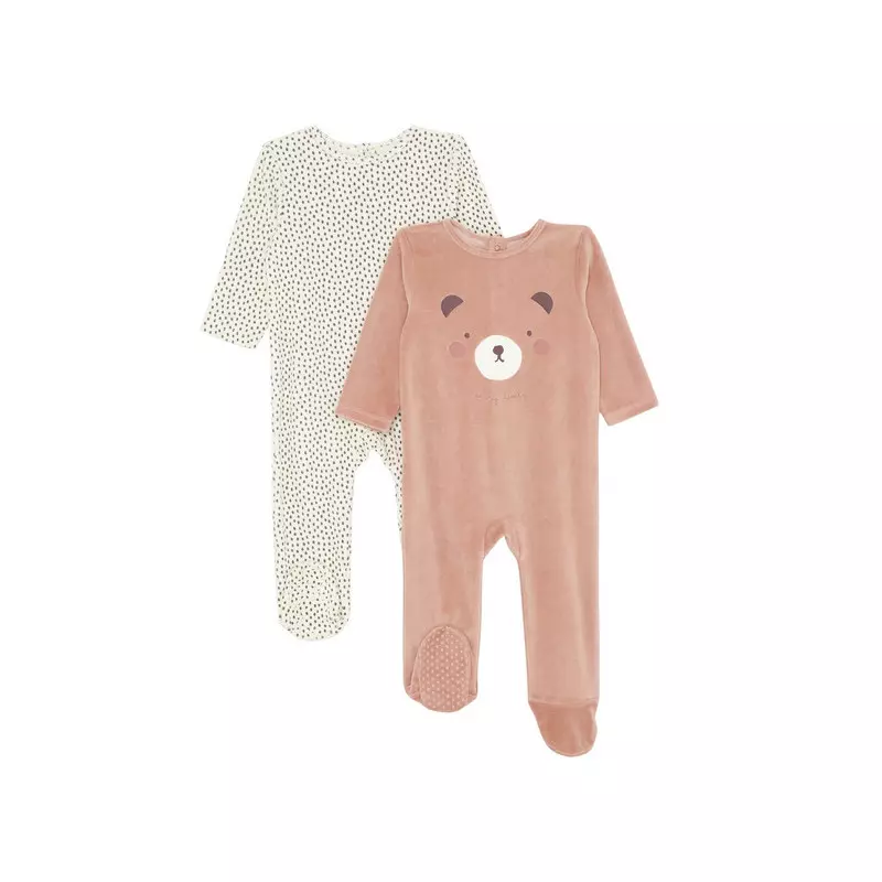 lot de 2 pyjama marron c3 6m