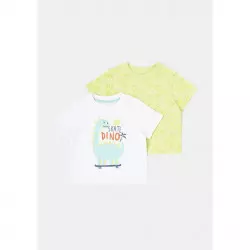 lot x2 t-shirt blanc 6m