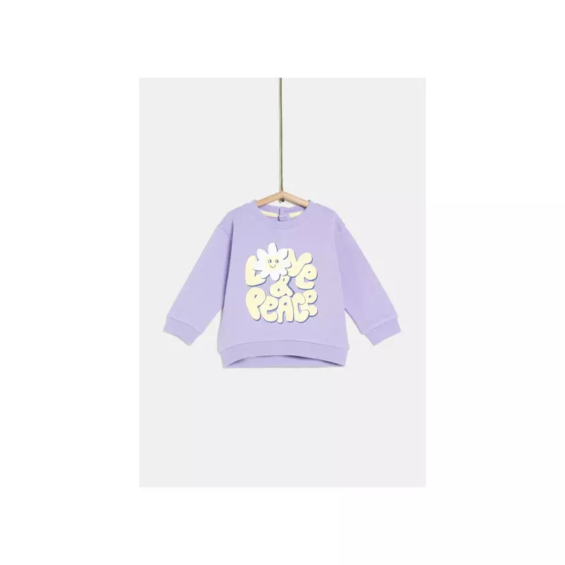 sweat fille lilas 6m