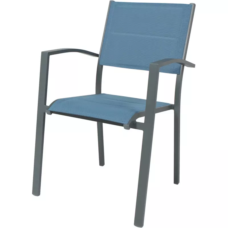 Fauteuil Canberra - bleu océan