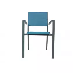 Fauteuil Canberra - bleu océan