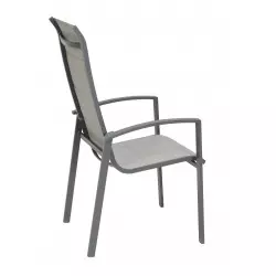 Fauteuil  Canberra haut dossier - gris