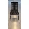 Chaise De Jardin - Métal Avec Tissage Simple En Corde