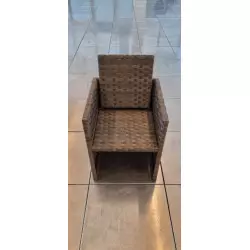 Fauteuil Ouvéa avec dossier rabattable Gris foncé