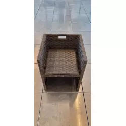 Fauteuil Ouvéa avec dossier rabattable Gris foncé