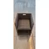 Fauteuil Ouvéa avec dossier rabattable Gris foncé